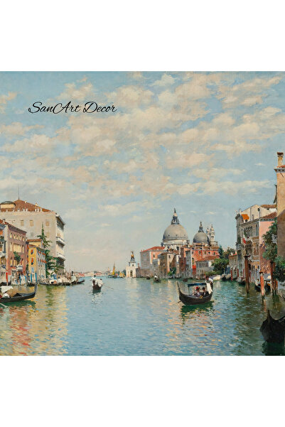 Sanart Pictură de epocă cu cadru, pictură în ulei, pictură înrămată, decor artistic, pictură peisaj