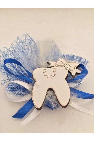 GÜVEN Wooden Tooth Wheat Baby Gift Magnet 24 Pieces