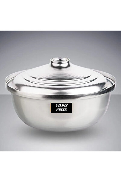 Yıldız çelik Eloksallı Kararmaz Alüminyum Salça Aşure Kavurma Sos Helvane Tenceresi 32 cm