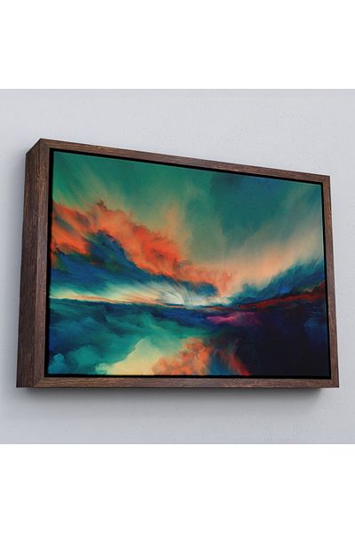 Harita Sepeti Pictură de perete decorativă pe pânză cu ramă-3596