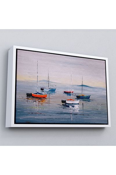 Harita Sepeti Peisaj marin și navigație într-un cadru Pictură în ulei Vedere Pictură decorativă pe pânză de perete-3710