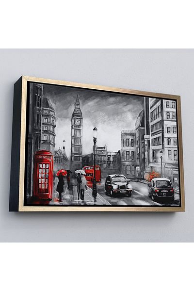 Harita Sepeti În cadru Anglia Londra Pictură în ulei Vedere Pictură decorativă-3543