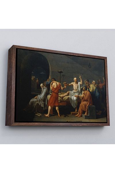 Harita Sepeti Socrates care băut uleiul de bazin într-un cadru Pictură pe pânză-3567