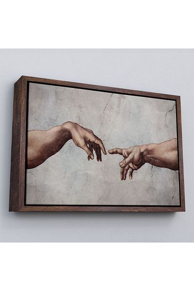 Harita Sepeti Pictură pe pânză Michelangelo Creation of Adam în cadru-3753