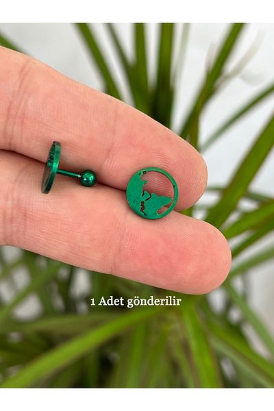 Karınca Piercing World Colorful Tragus Helix Flat Ear Piercing