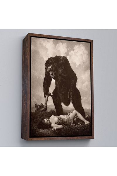 Harita Sepeti William Mortensen cu cadru Lamour 1934, pictură pe pânză American Grotesque Canvas-5283