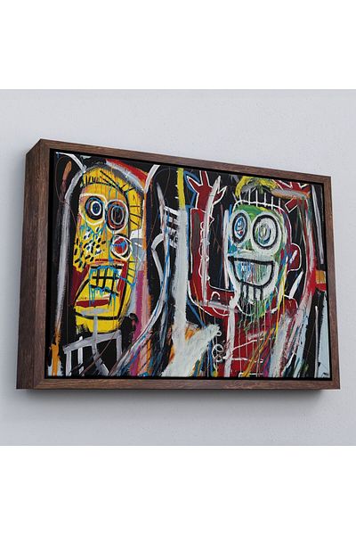 Harita Sepeti Σκελετός Jean Michel Basquiat, Boom Patmala Έργα ζωγραφικής σε καμβά-5032