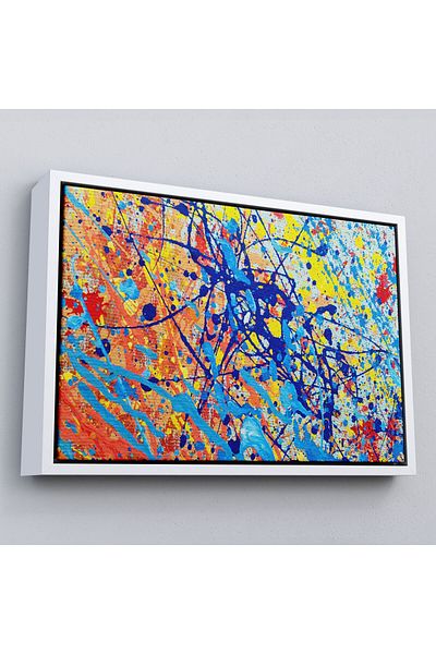 Harita Sepeti Pictură în ulei artistică abstractă înrămată Vedere pictură decorativă pe pânză de perete-3549