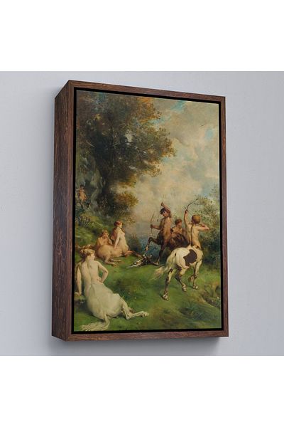 Harita Sepeti Eugene Fromentin în Sentors cu cadru, pictură Horsemen-6326