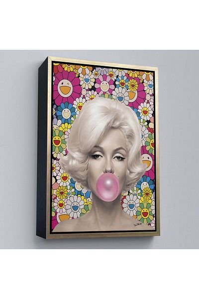Harita Sepeti Ζωγραφική τοίχου με κορνίζα Marilyn Monroe Pink Balloon-6217