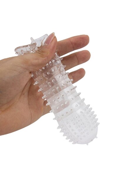 BLACK'S SHOP ŞEFFAF TIRTIKLI PREZERVATİF ŞEKİLLİ PENİS KILIFI P-P-K-101