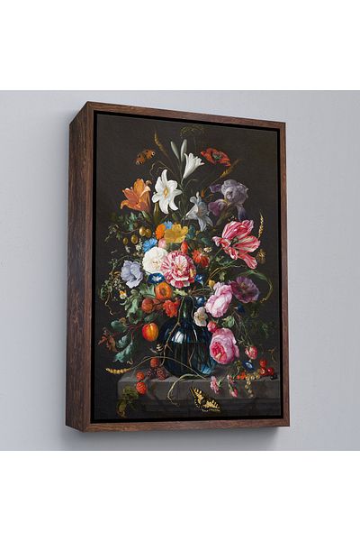 Harita Sepeti Rame Flori colorate Pictură în ulei Aspect Decorativ Pictură murală pe pânză-5941