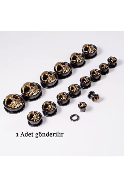 Karınca Piercing Kurukafa Yüksek Kalite Cerrahi Çelik Tünel Piercing