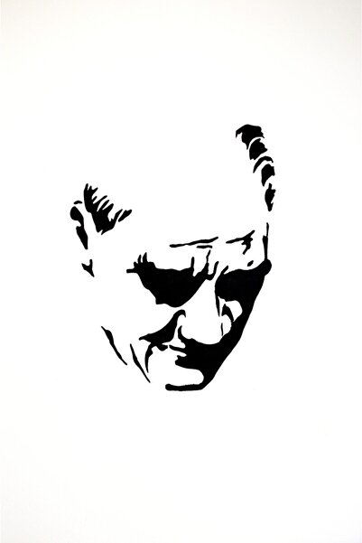 Piktura Atatürk Stencil Şablon Boya Rulo Fırça Maskeleme Bandı Dekorasyon Ken...