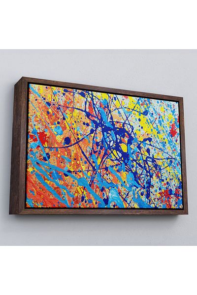 Harita Sepeti Pictură în ulei artistică abstractă înrămată Vedere pictură decorativă pe pânză de perete-3549