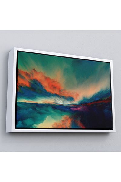 Harita Sepeti Pictură de perete decorativă pe pânză cu ramă-3596