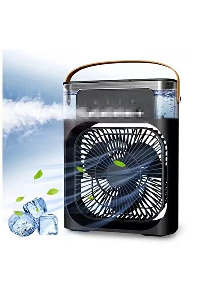 UralTeknik Taşınabilir iyon su soğutmalı fanlı ışıklı zaman ayarlı klima vant...