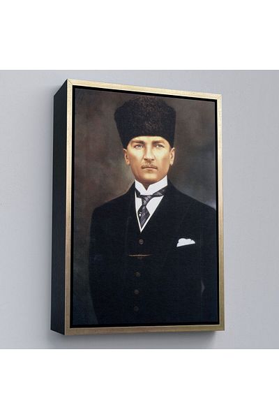 Harita Sepeti Pictură portret Ataturk înrămată Mustafa Kemal Atatürk Pictură decorativă pe pânză dreptunghiulară-65