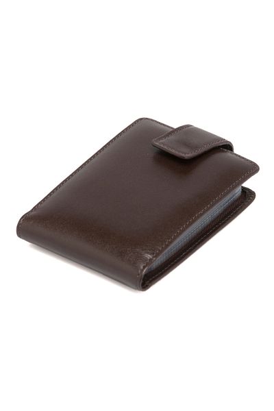 Tergan Unisex Καφέ Δερμάτινη θήκη πιστωτικής κάρτας - 1512B07
