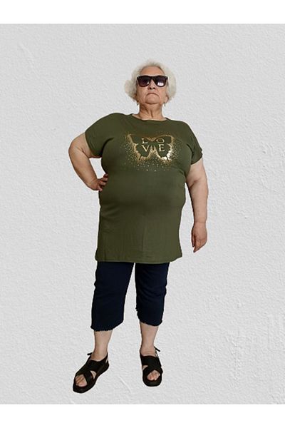 Vibes On Battal Cut Long Extra Large Size T-Shirt