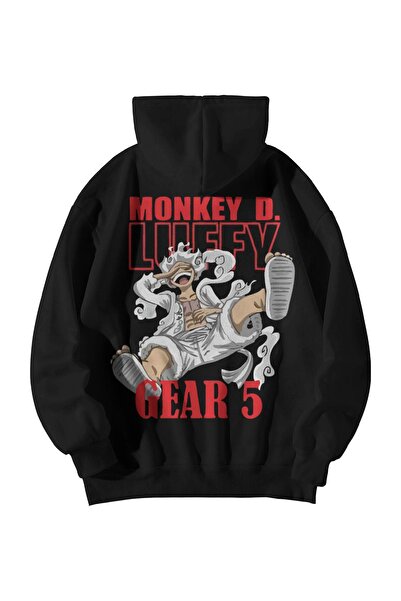 Stadium Hanorac cu glugă supradimensionat, negru, unisex - Hanorac cu glugă c...