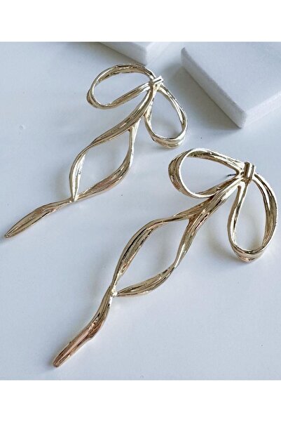 giez Big Ribbon Bow Earrings Long Earrings