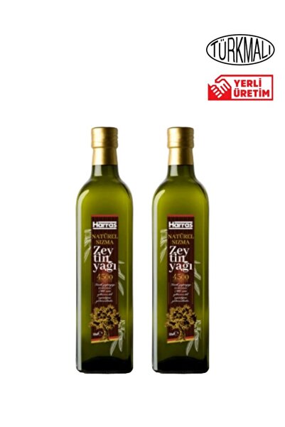 Harras ZEYTİNYAĞI SIZMA 500 ML X 2 ADET HARRAS CAM ŞİŞE