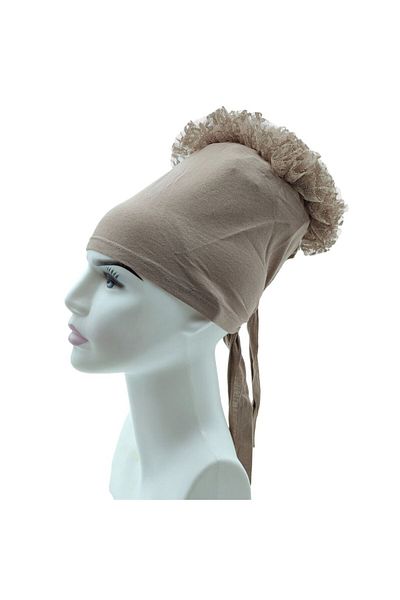 PAKER GİYİM Non-Slip Frilly Hijab Knob Bonnet - Women