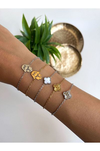 Miltonia Fatima's Hand - Steel Non-Tarnish Bracelet