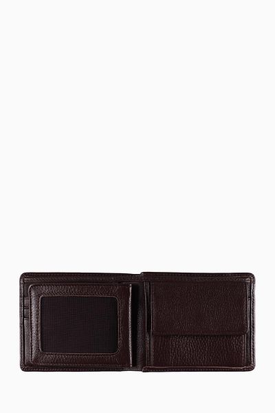 DAMY Ανδρικό Οριζόντιο Πορτοφόλι με κέρματα - Big Dad Wallet, Δώρο Πορτοφόλι Καφέ K1302