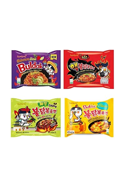 SAMYANG Hot Chicken Ramen 4'li Kombo Karışık Paket