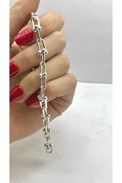 Selen’S Gümüş Kadın Tifany Model Ithal 925 Ayar Gümüş Bileklik