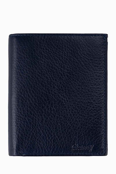 DAMY Navy Blue Men's Leather Wallet - Large, Coin, Gift K1102