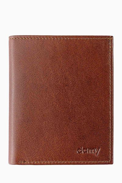 DAMY Men's Leather Wallet with RFID Protection - Gift Wallet with Coin Tan K1101