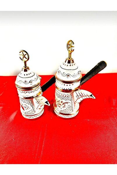 uzunoğlu bakır ürünleri Bakır Mırra Cezve  2li