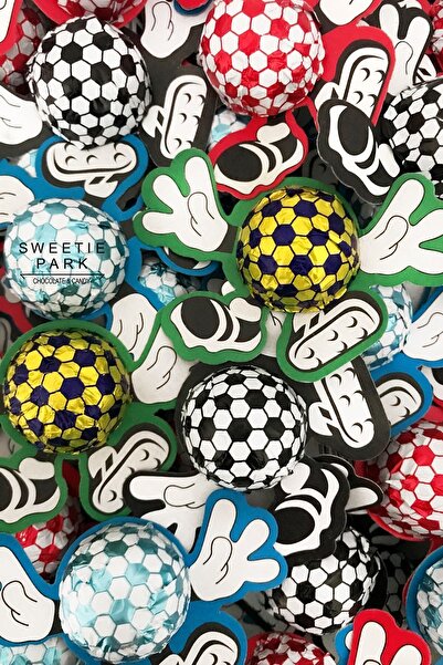 Genel Markalar My Football 10 Adet Futbol Topu Bayram Hediyelik Taraftar Takım Pinyata Top Çikolata 100 gram