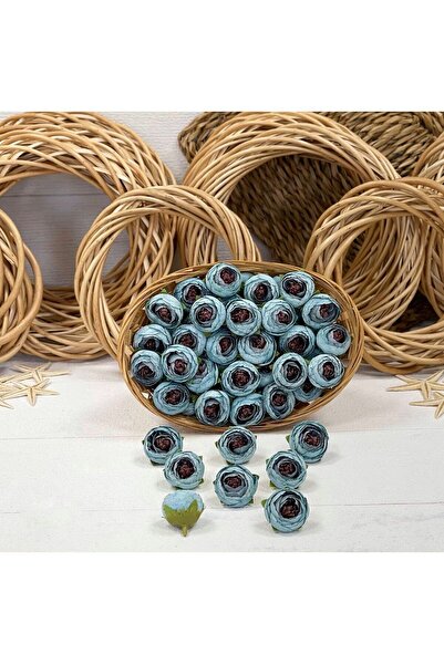 KOZALILAR Yapay Çiçek 10'lu Mini Boy Tek Baş Şakayık(Çap:3 cm)