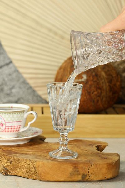 Melance 6-Piece Coffee Glass Set Flute Glass