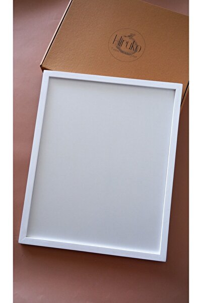Hiruko Tasarım Atölyesi Ahşap Çerçeve Iç Ölçü 35x50 Cm Premium Frame Siyah & Beyaz & Ahşap Çerçeve