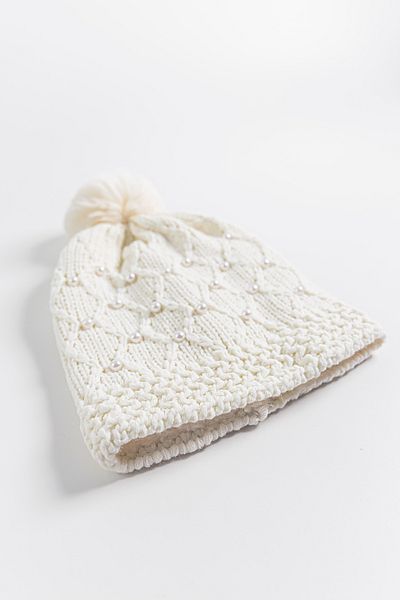 Babymod Pearl Decorated Pompom 9-15 Years Old Girl's Beret