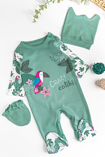 Babymod طقم رومبير للفتيات الصغيرات مكون من 3 قطع مع شكل طائر