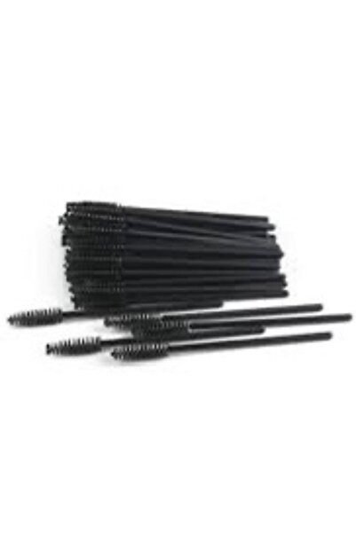 NEFKOZMETİK 10 قطع فرشاة للحواجب والرموش - مقبض صلب