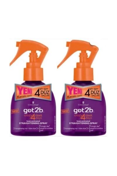 Got2B 4 Days Düzleştirici Sprey  X2