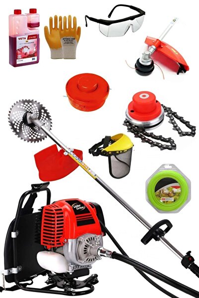 Lieber German Teknoloji 2.4 Hp Sırt Tipi Turbo Benzinli Ot Çalı Tırpanı Çim B...