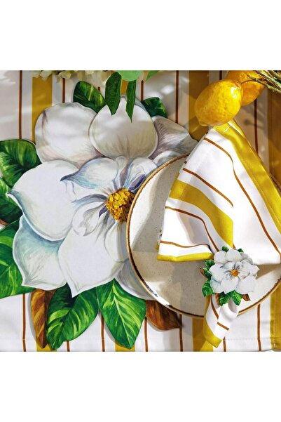 Maxxdeco 12 Parça Servis Takımı,desenli 4supla,4peçete Halkası,4servis Peçetesi,amerikan Servisi,runner