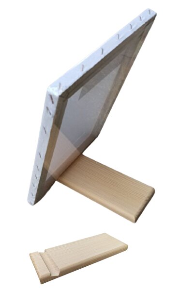 Oyun ve Sanat Masaüstü Şövaleli Resim Boya Başlangıç Seti, 2 Tuval, 6lı Boya, Palet, Vernik. (ŞÖVALYE)