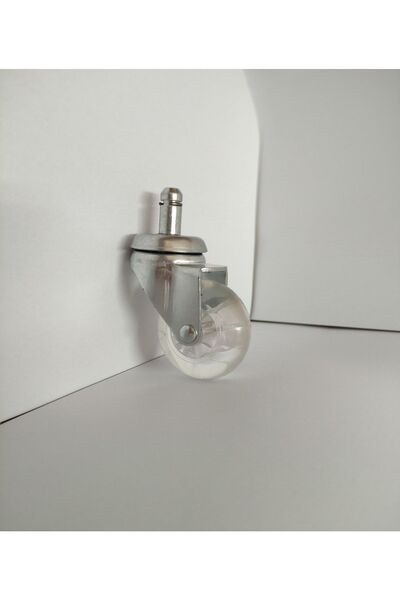 UYGUR TEKER A.Ş 50mm Şeffaf Ofis Koltuk Tekeri ( X5 Adet ) / Döner Büro Koltu...