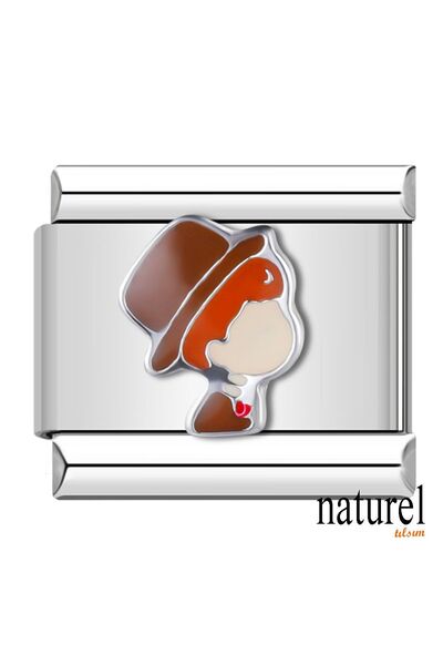 Naturel Tılsım Italian Stainless Steel 9mm Groom Charm