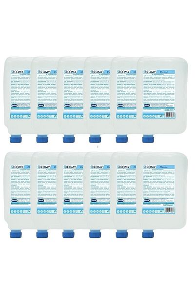 Fomy Classic Foam Soap Hand Cleaning Foam 1000 Ml *12 + Fiber