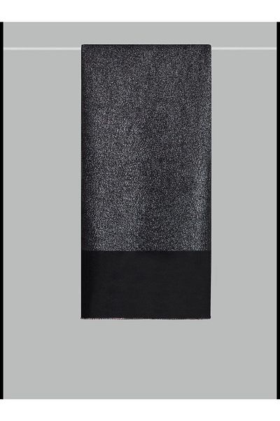 ARMANDA Evening Dress Shawl with Stone Edge Black-gray